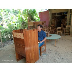 Meja Lab Komputer Single Booth