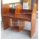 Meja Lab Komputer Twin Booth