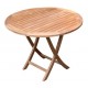 Teak coffee tables victoria easyfold 100cm round