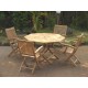 Teak garden sets victoria easyfold table set